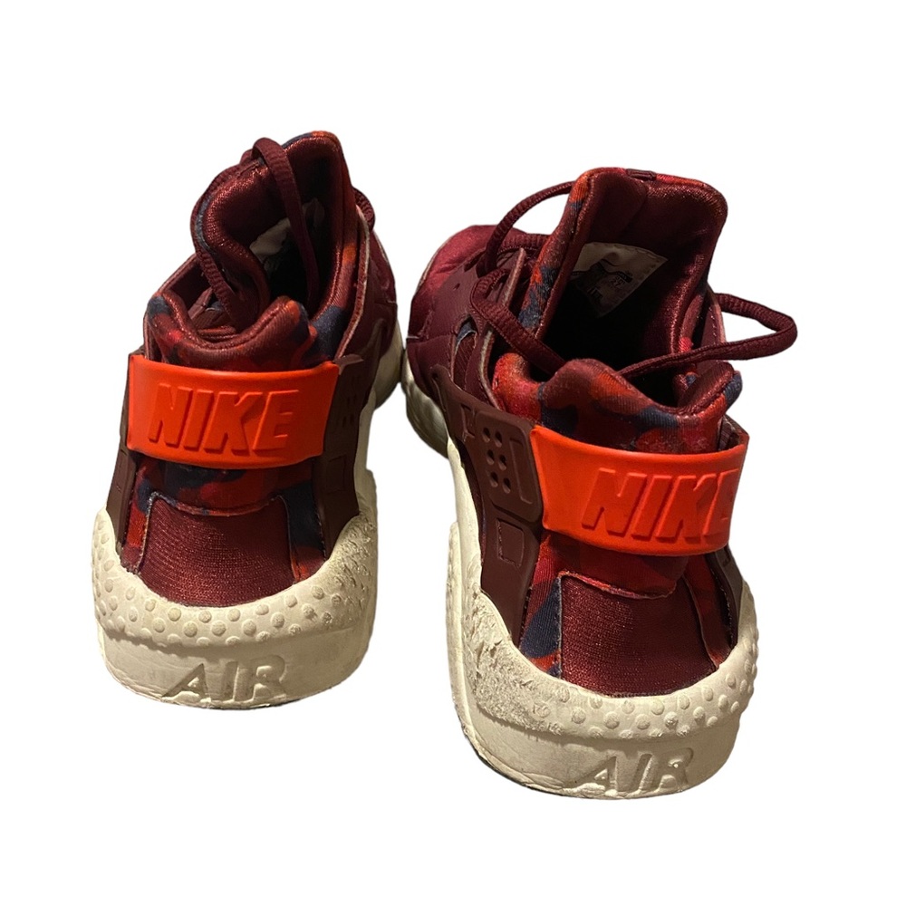 Nike Air Huarache Run Print Women's Shoes Deep Garnet/Bright Crimson Sz 10 - Picture 3 of 8